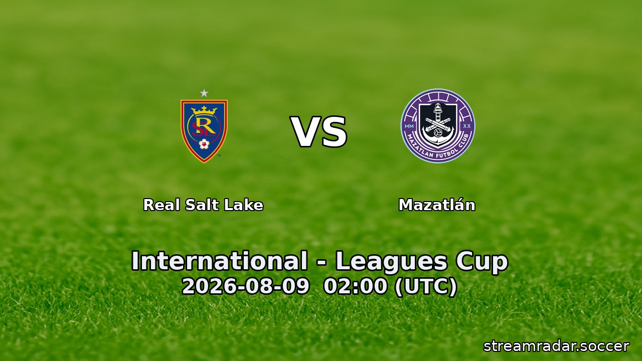 Real Salt Lake vs Mazatlán
