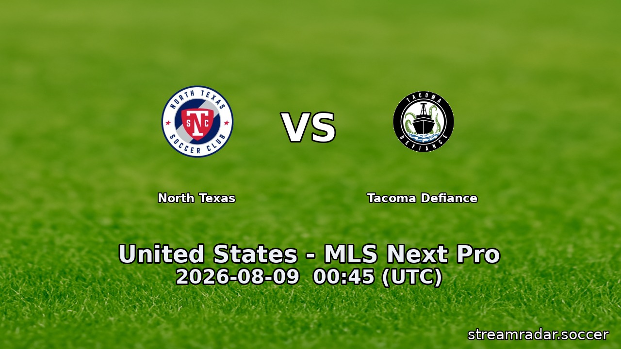 North Texas vs Tacoma Defiance