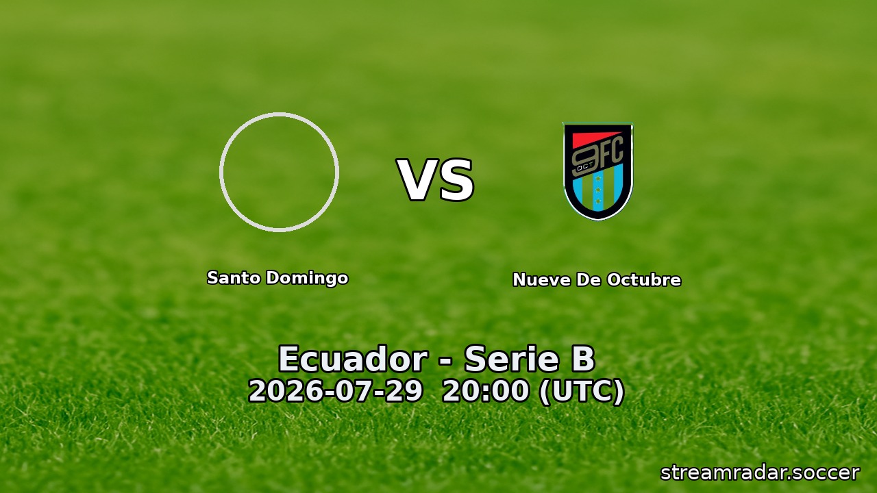 Santo Domingo vs Nueve De Octubre