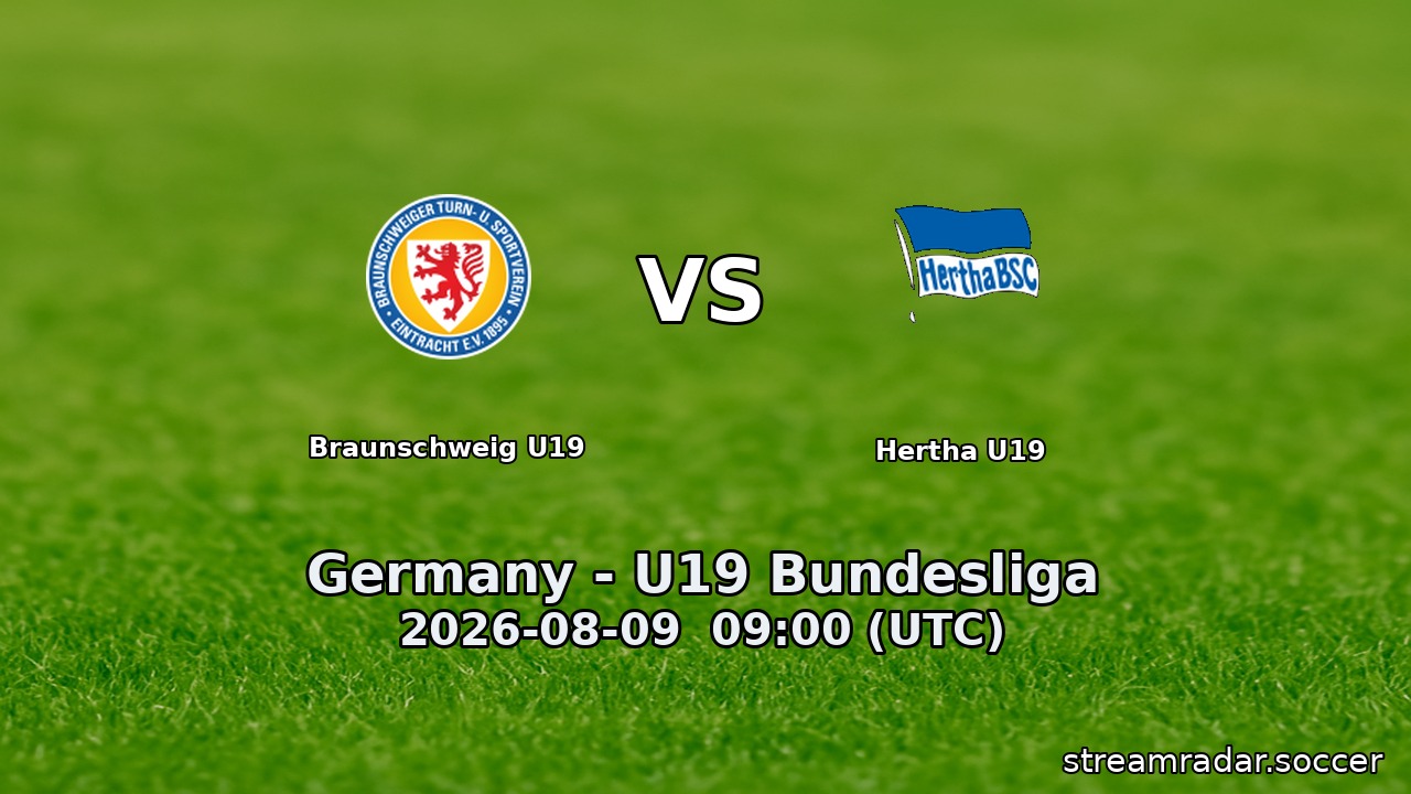 Braunschweig U19 vs Hertha U19