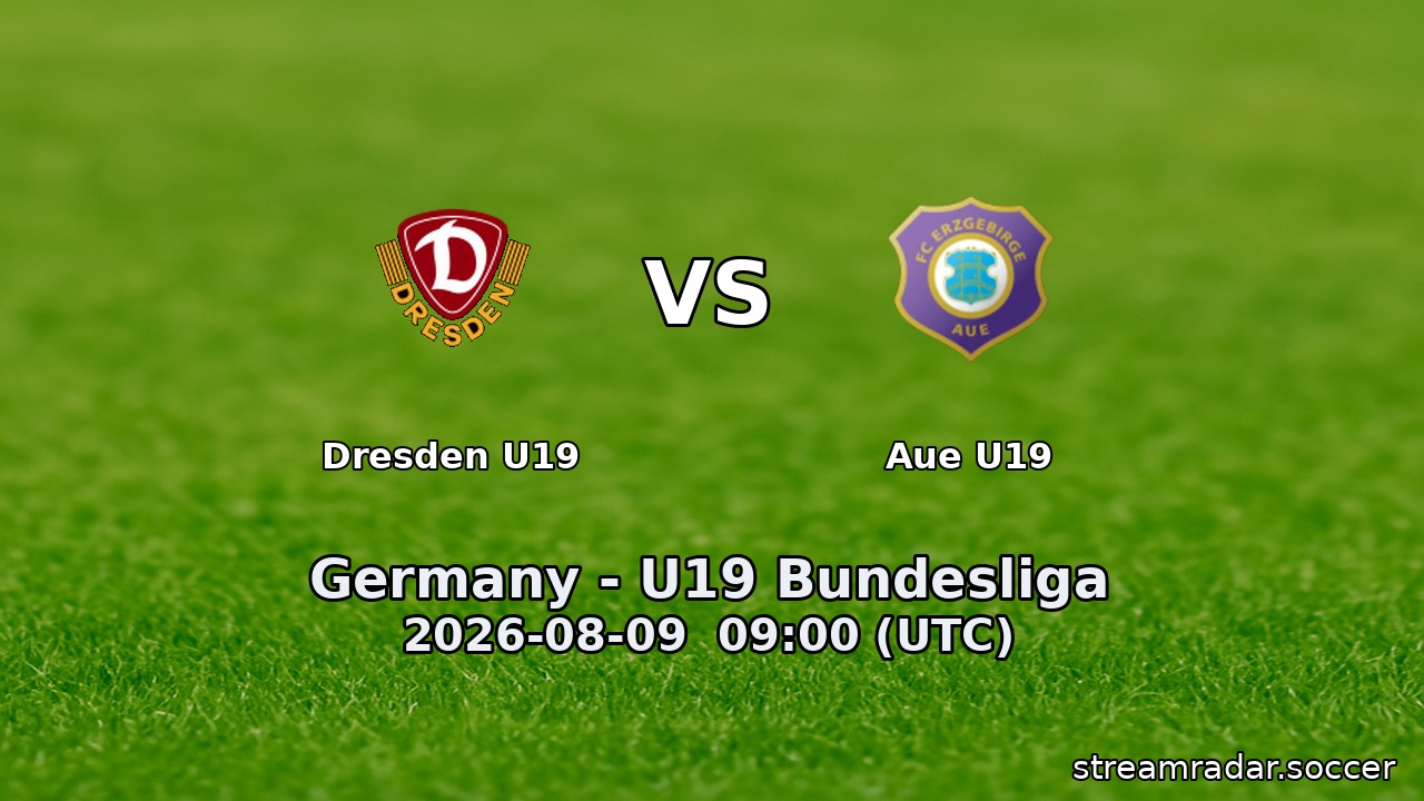 Dresden U19 vs Aue U19