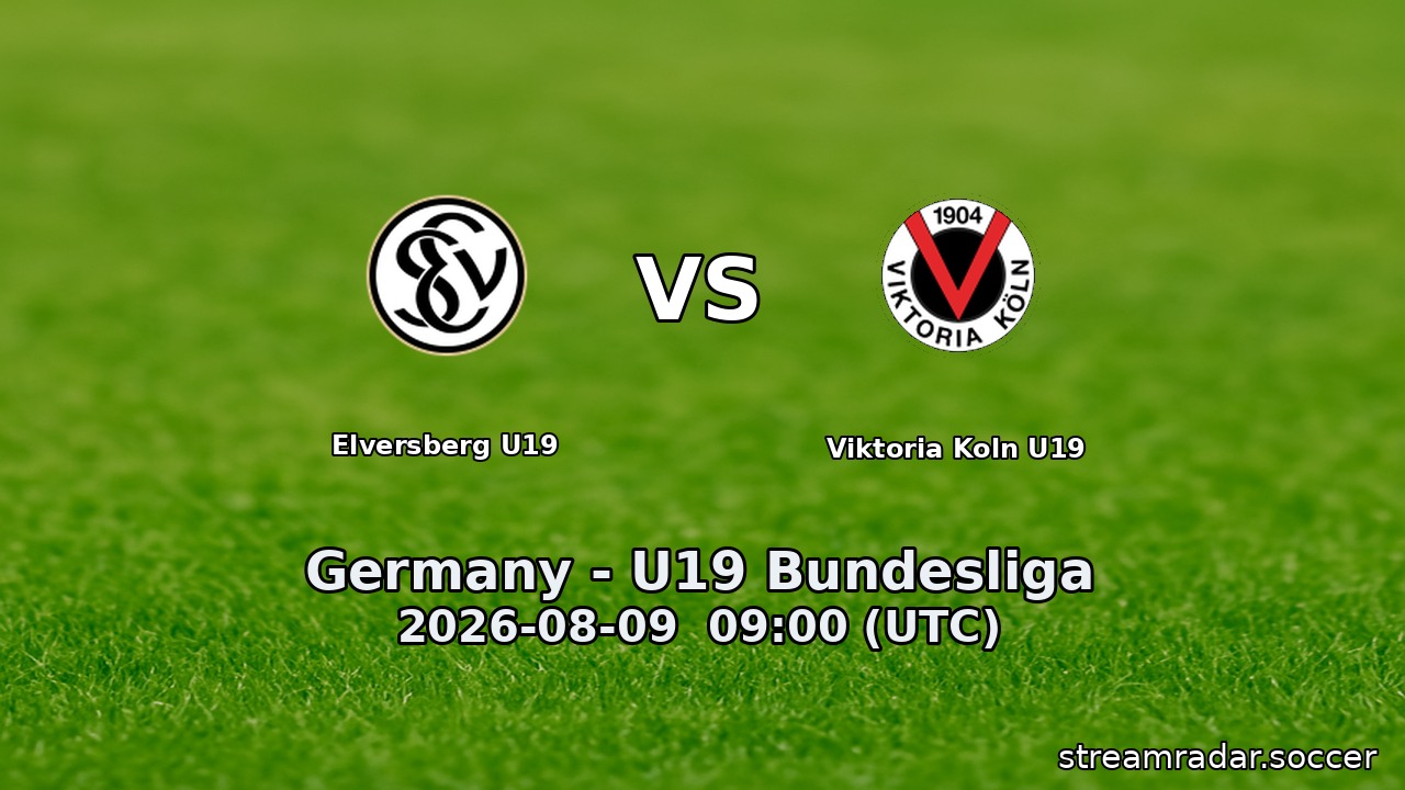 Elversberg U19 vs Viktoria Koln U19