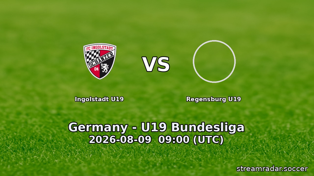 Ingolstadt U19 vs Regensburg U19