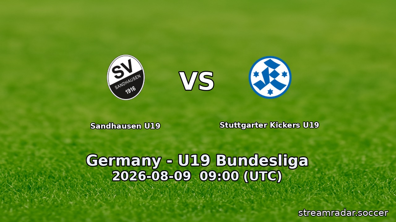 Sandhausen U19 vs Stuttgarter Kickers U19