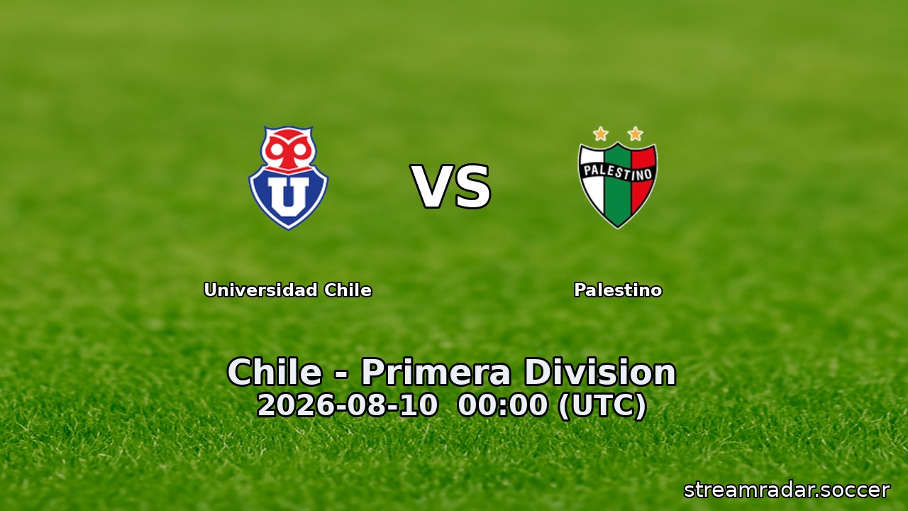 Universidad Chile vs Palestino
