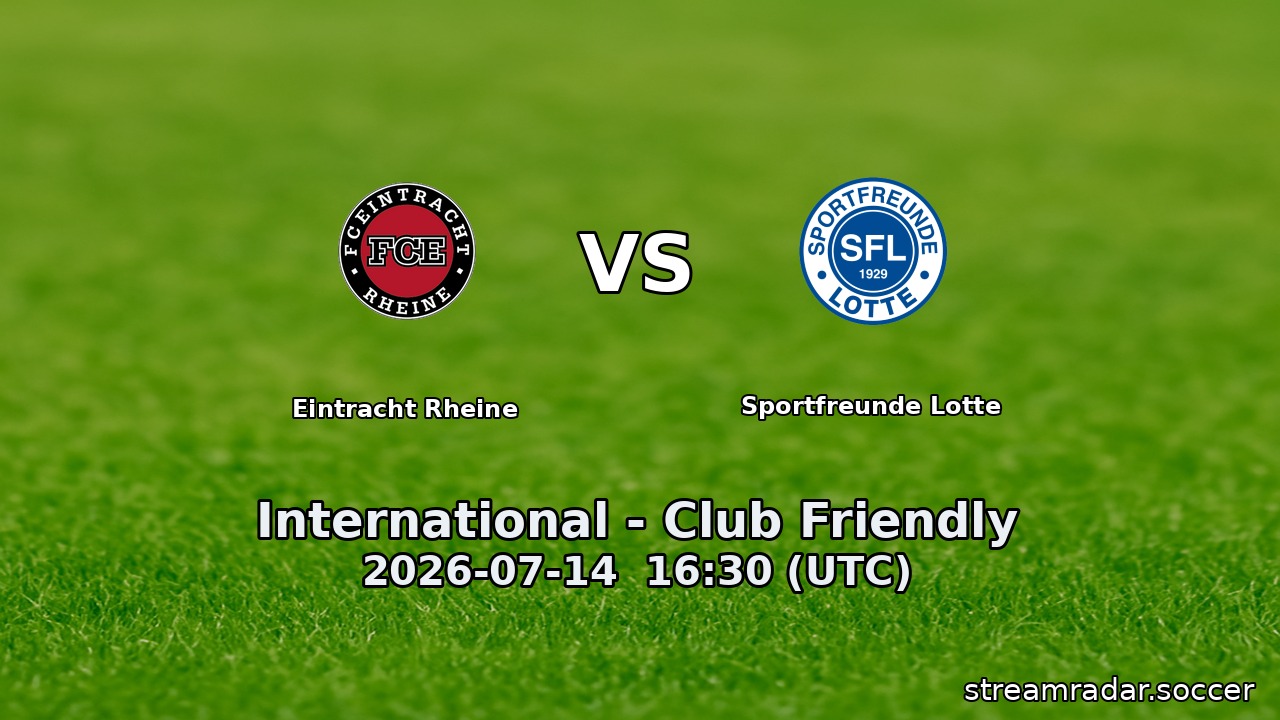Eintracht Rheine vs Sportfreunde Lotte