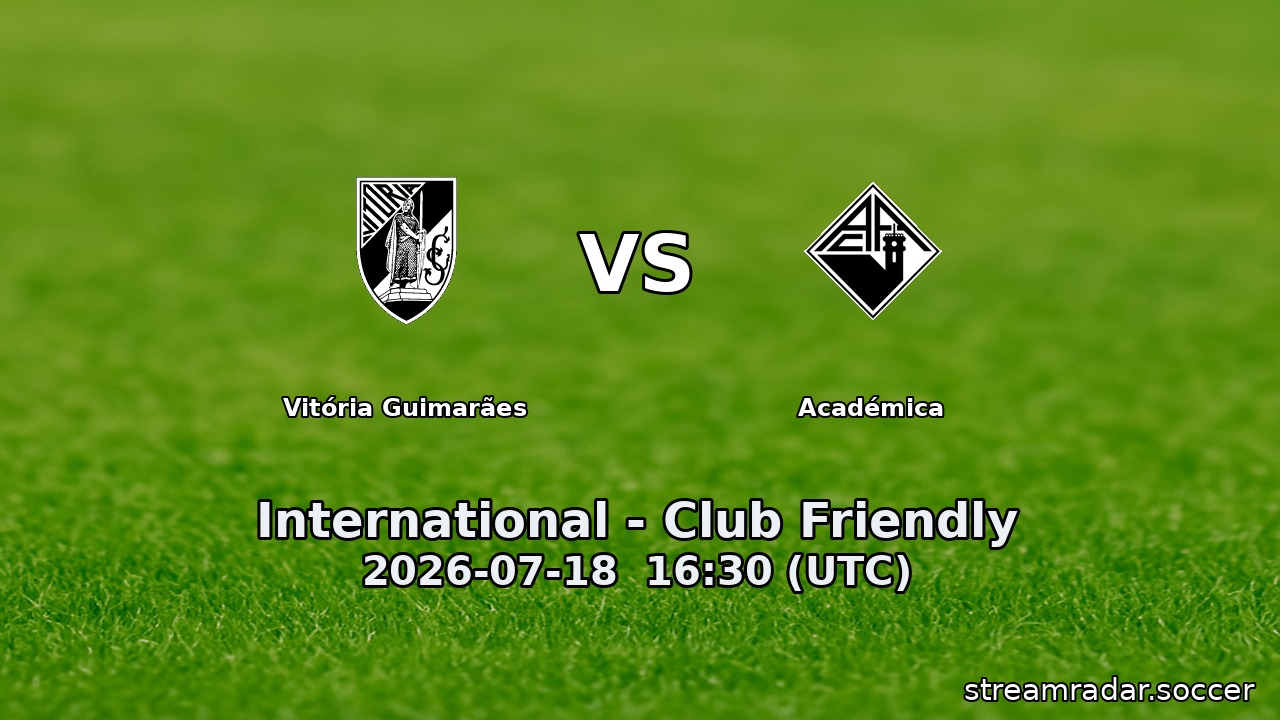 Vitória Guimarães vs Académica