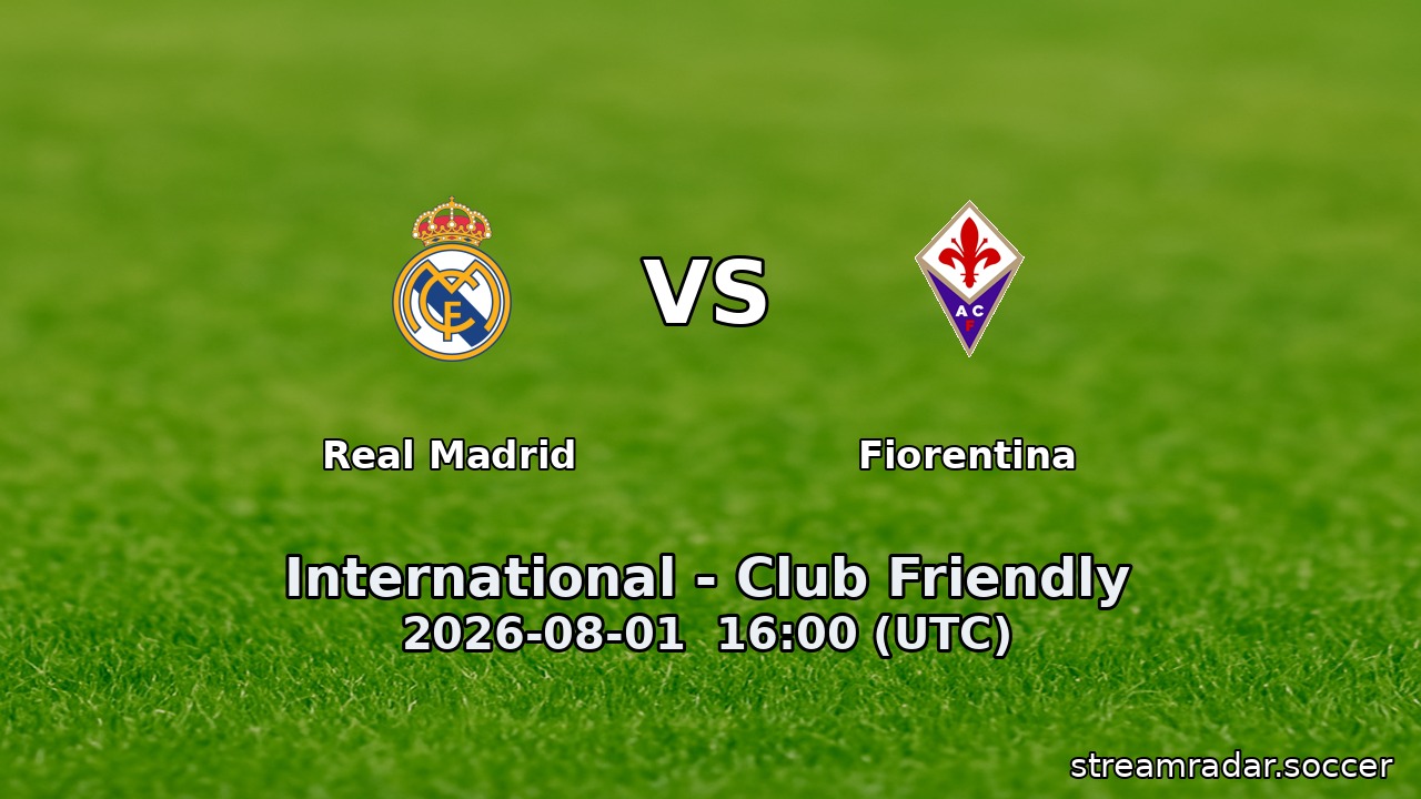 Real Madrid vs Fiorentina