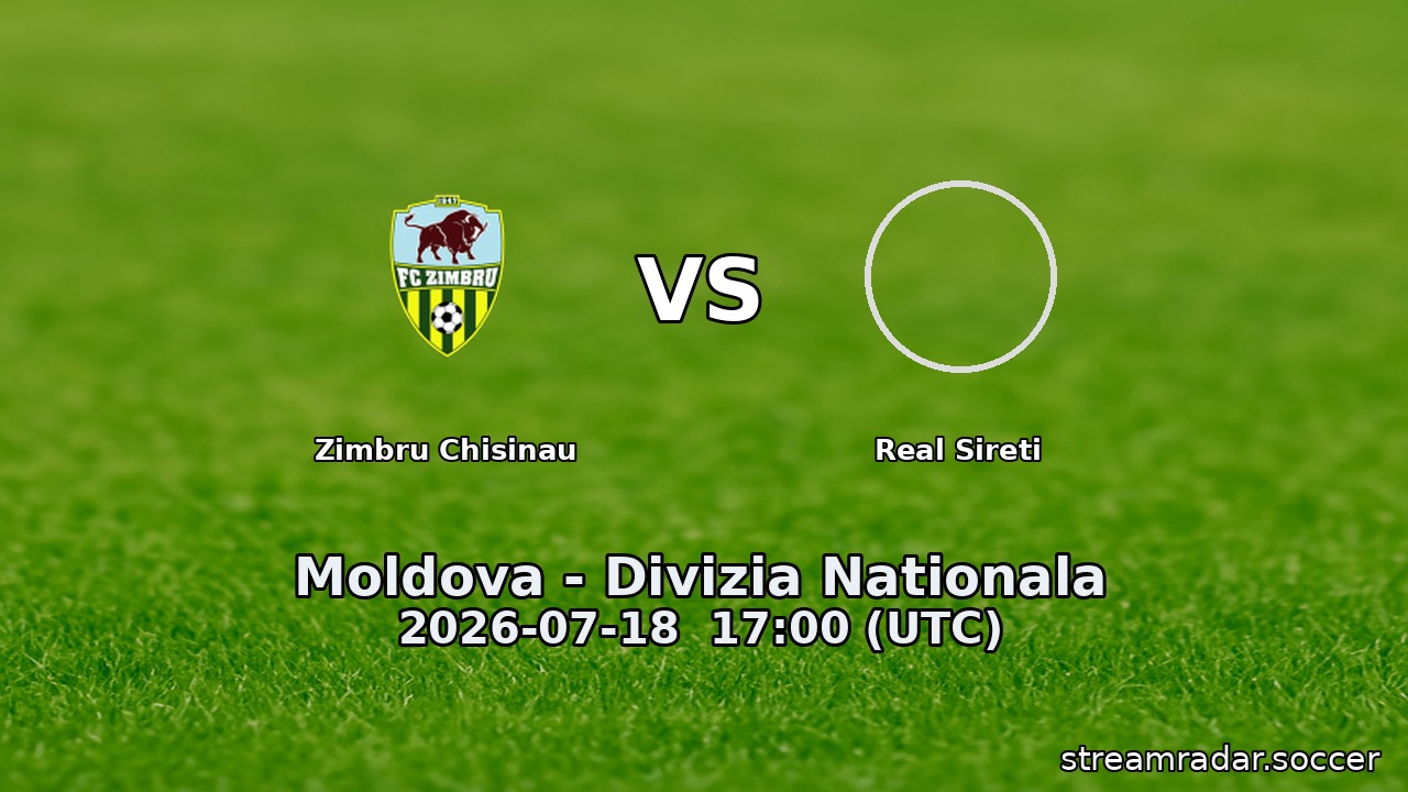Zimbru Chisinau vs Real Sireti