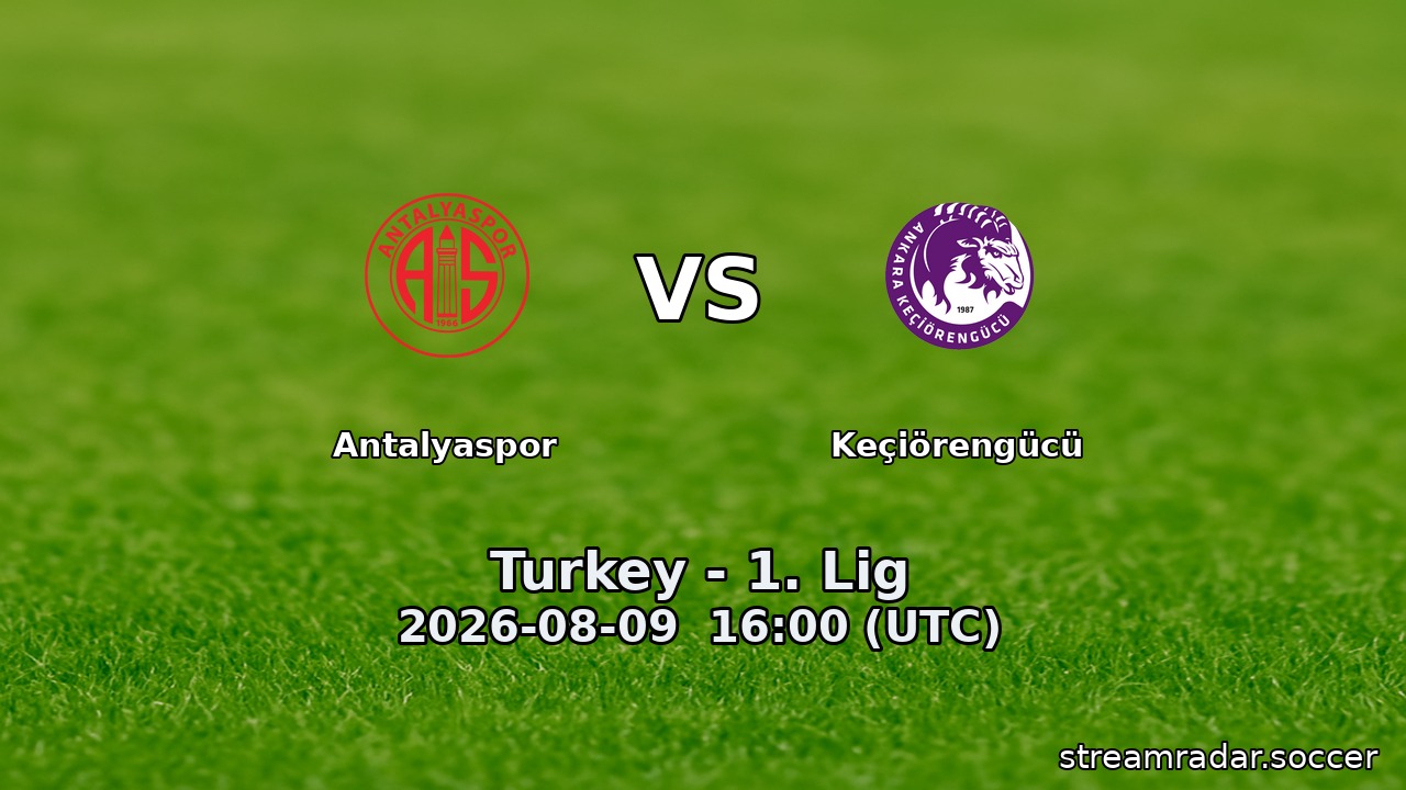 Antalyaspor vs Keçiörengücü