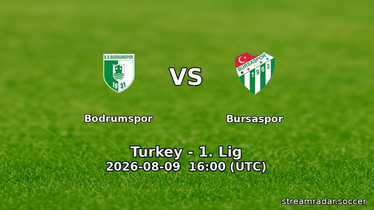 Bodrumspor vs Bursaspor