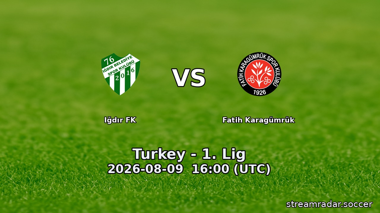 Iğdır FK vs Fatih Karagümrük