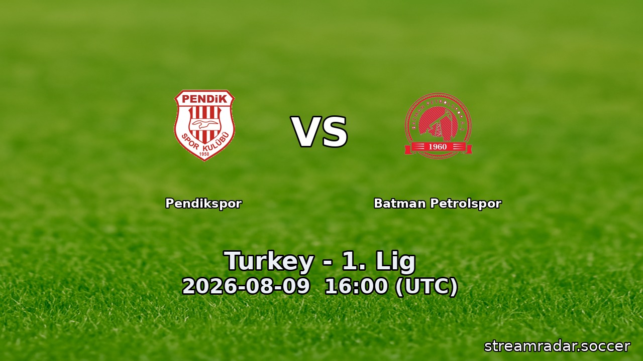 Pendikspor vs Batman Petrolspor
