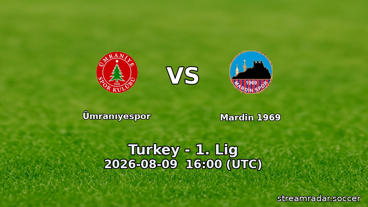 Ümranıyespor vs Mardin 1969
