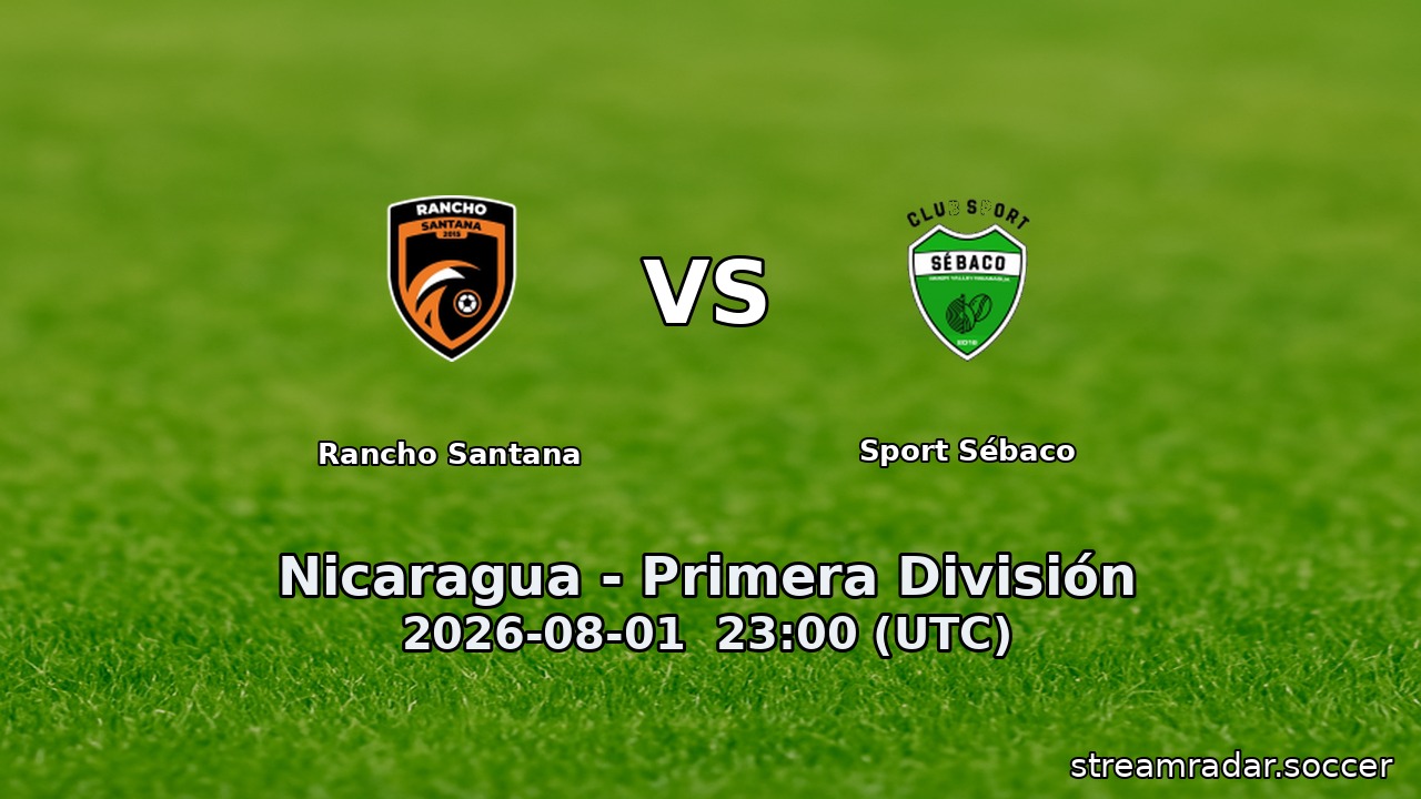 Rancho Santana vs Sport Sébaco