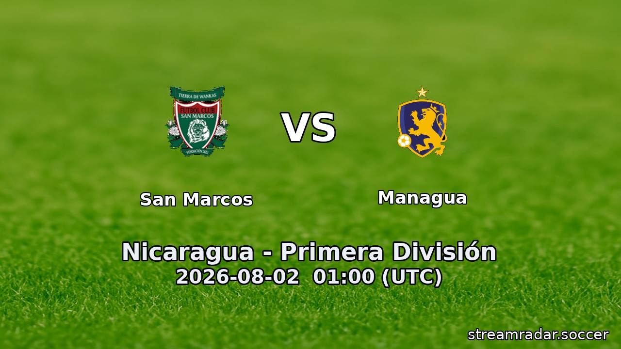 San Marcos vs Managua