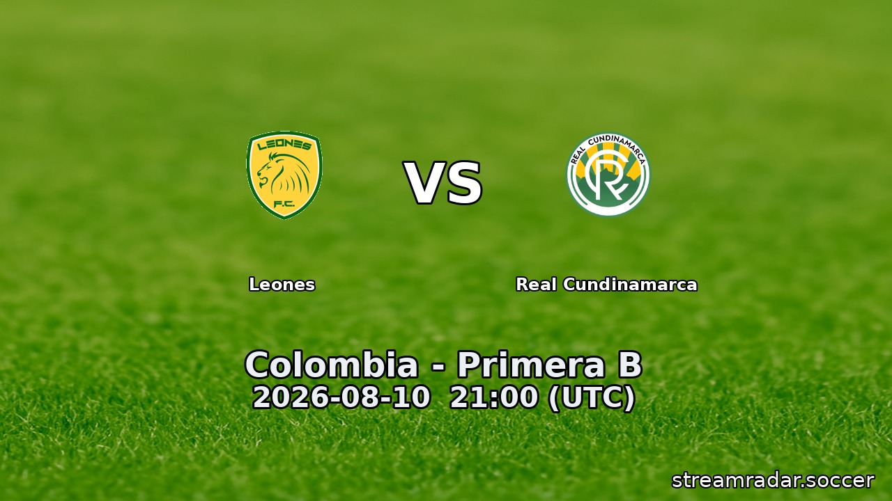 Leones vs Real Cundinamarca