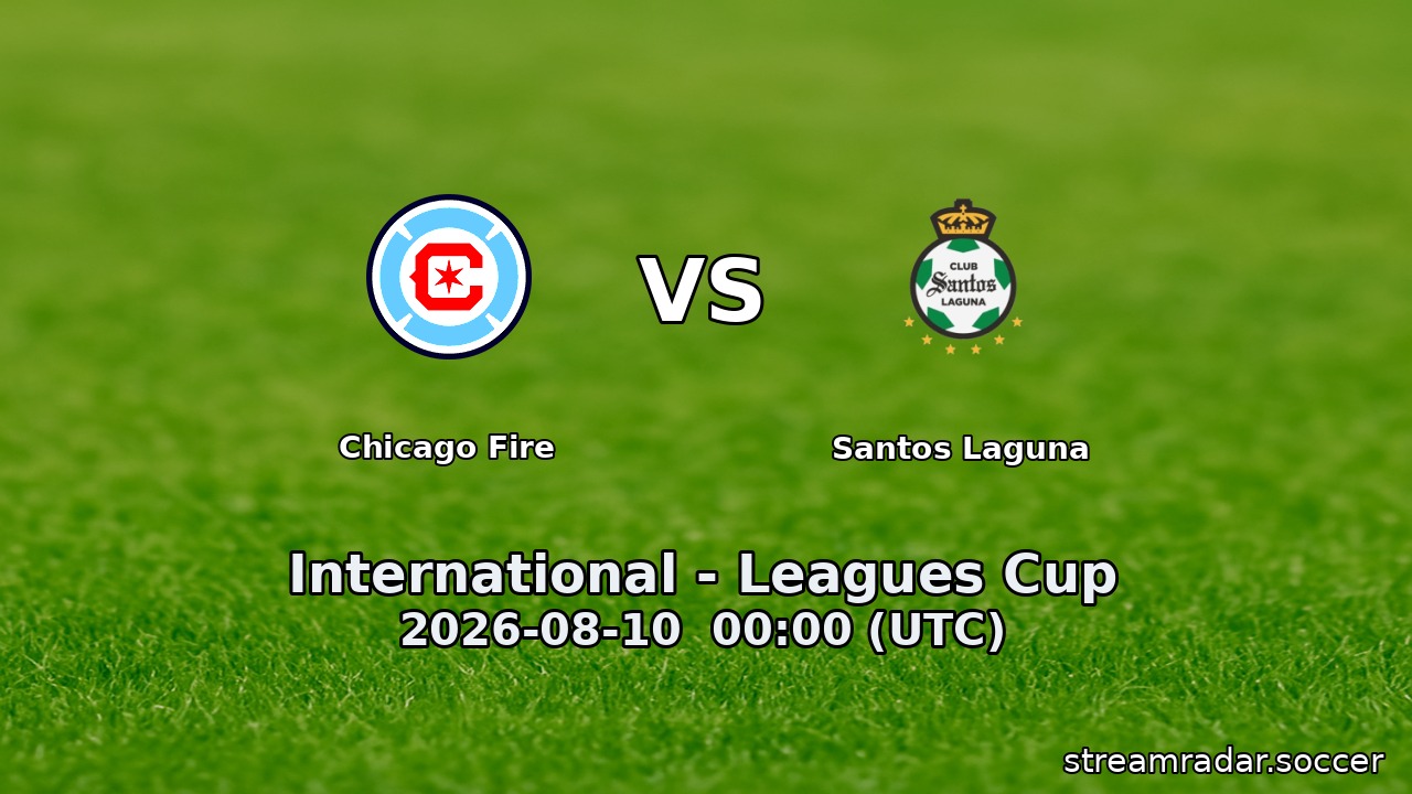 Chicago Fire vs Santos Laguna