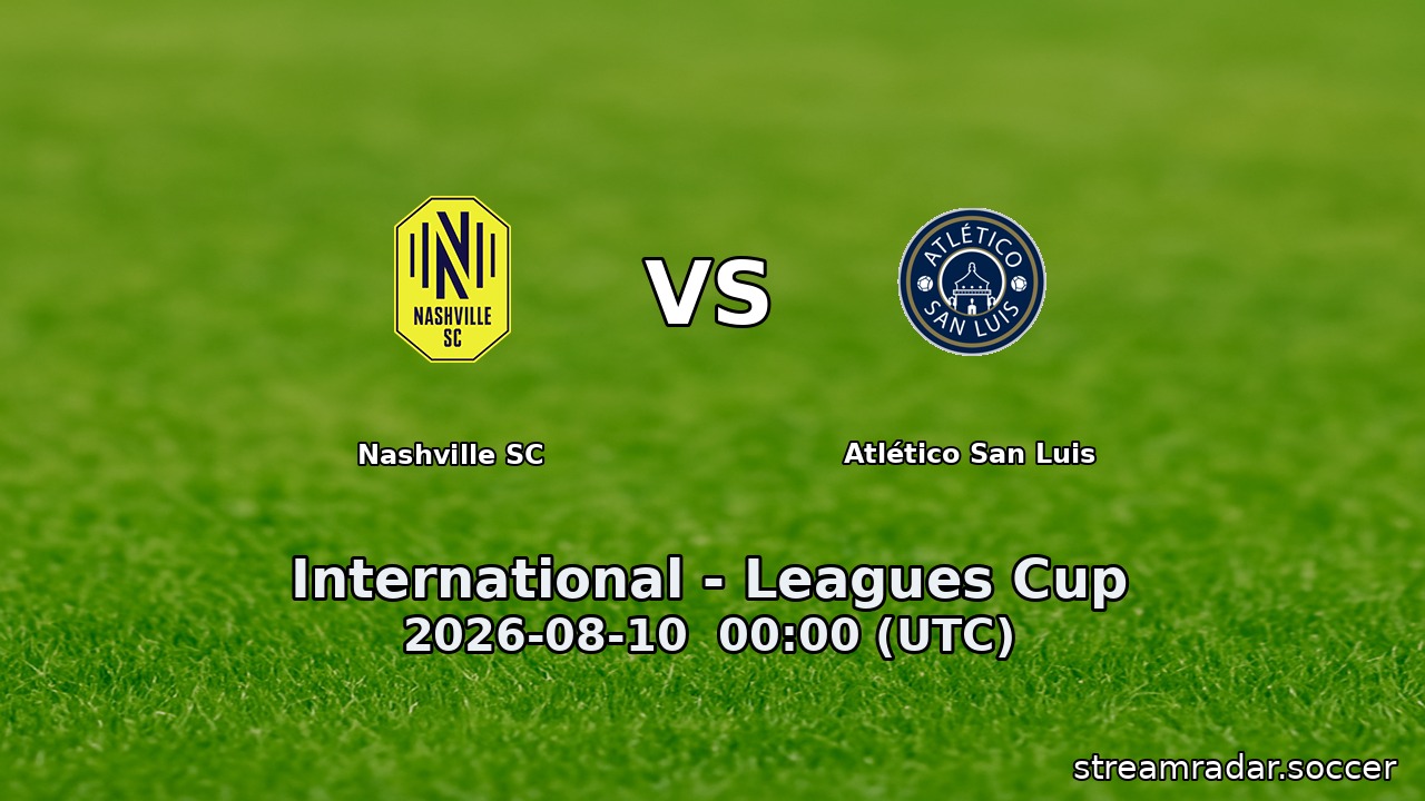Nashville SC vs Atlético San Luis