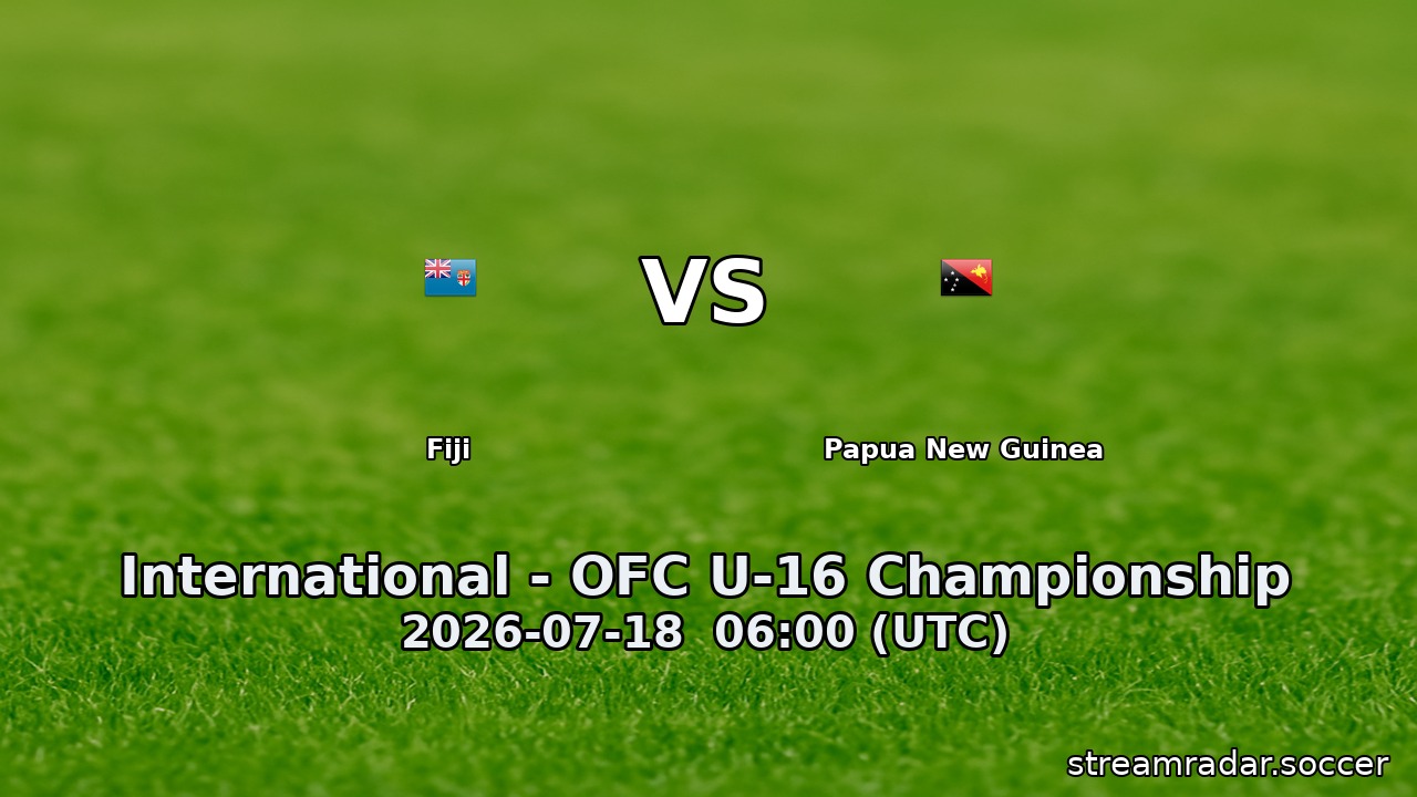 Fiji vs Papua New Guinea