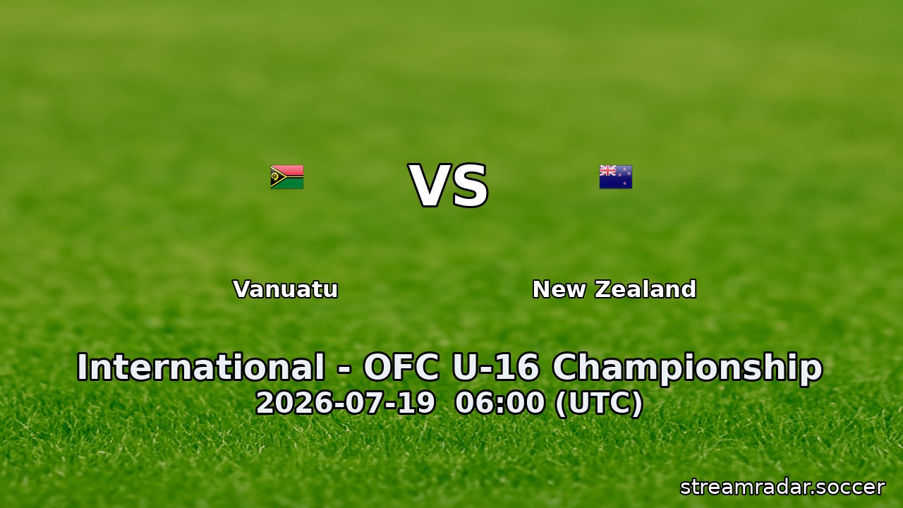 Vanuatu vs New Zealand