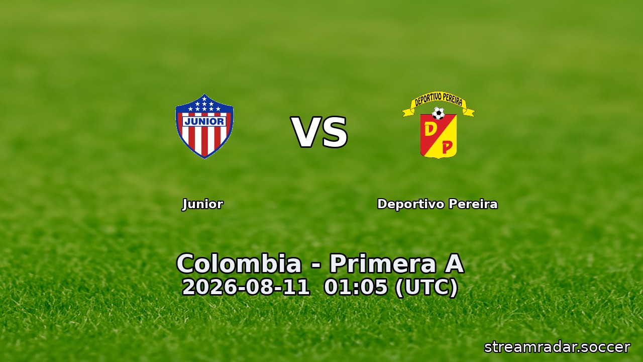Junior vs Deportivo Pereira