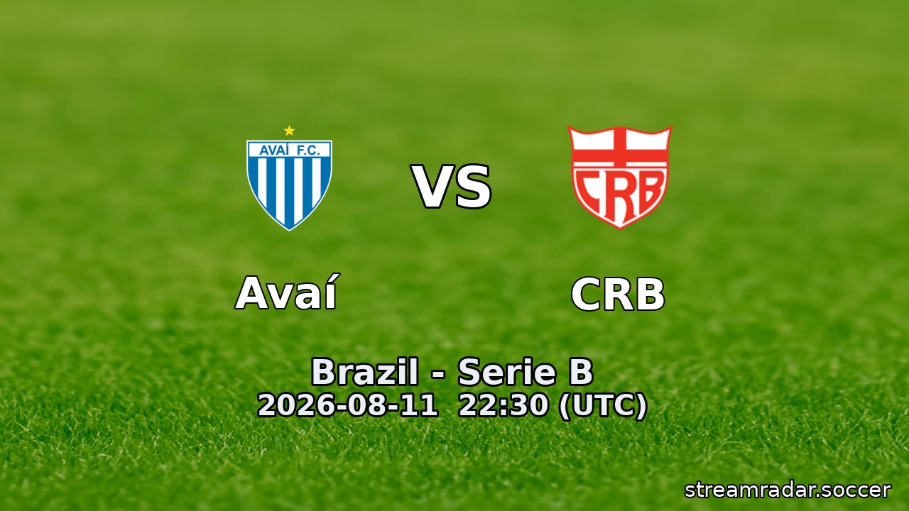 Avaí vs CRB