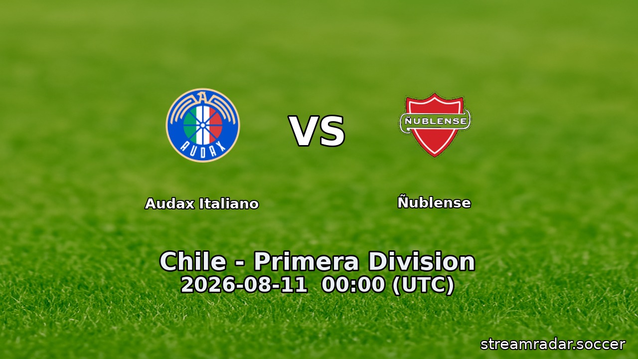 Audax Italiano vs Ñublense