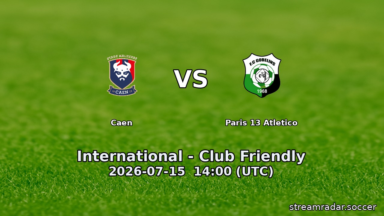 Caen vs Paris 13 Atletico