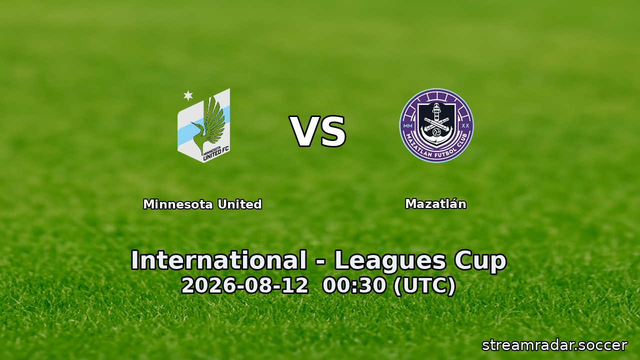 Minnesota United vs Mazatlán