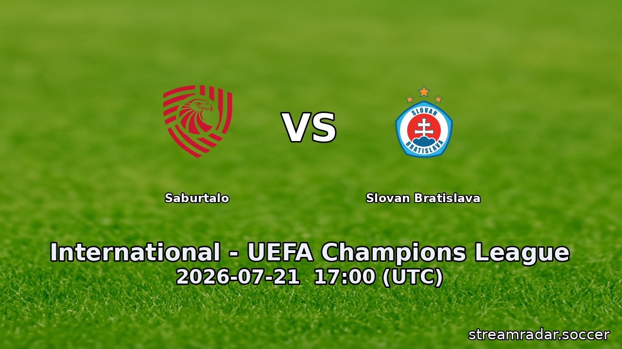 Saburtalo vs Slovan Bratislava
