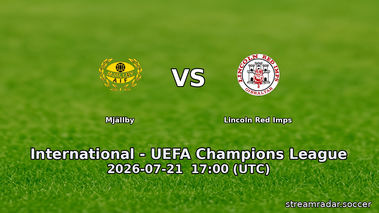 Mjällby vs Lincoln Red Imps
