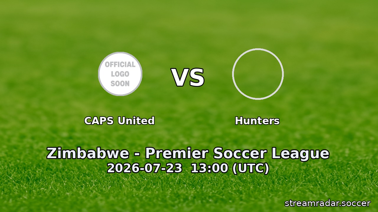 CAPS United vs Hunters