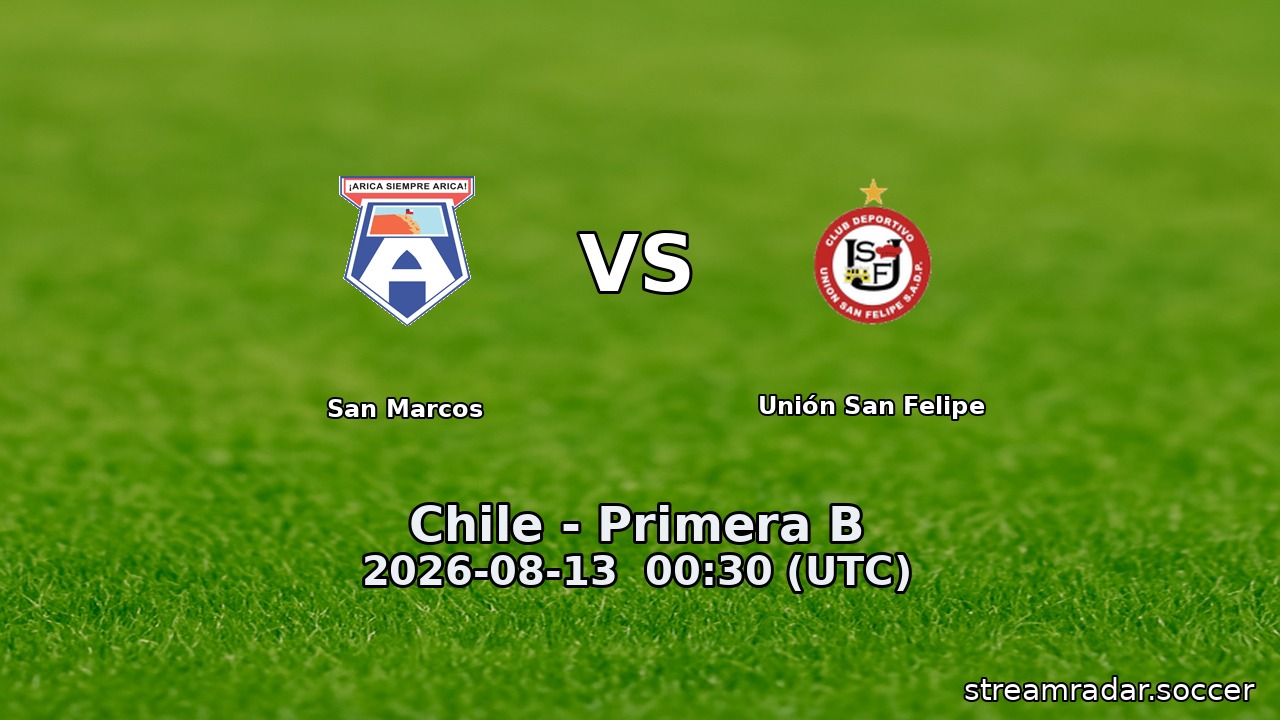 San Marcos vs Unión San Felipe