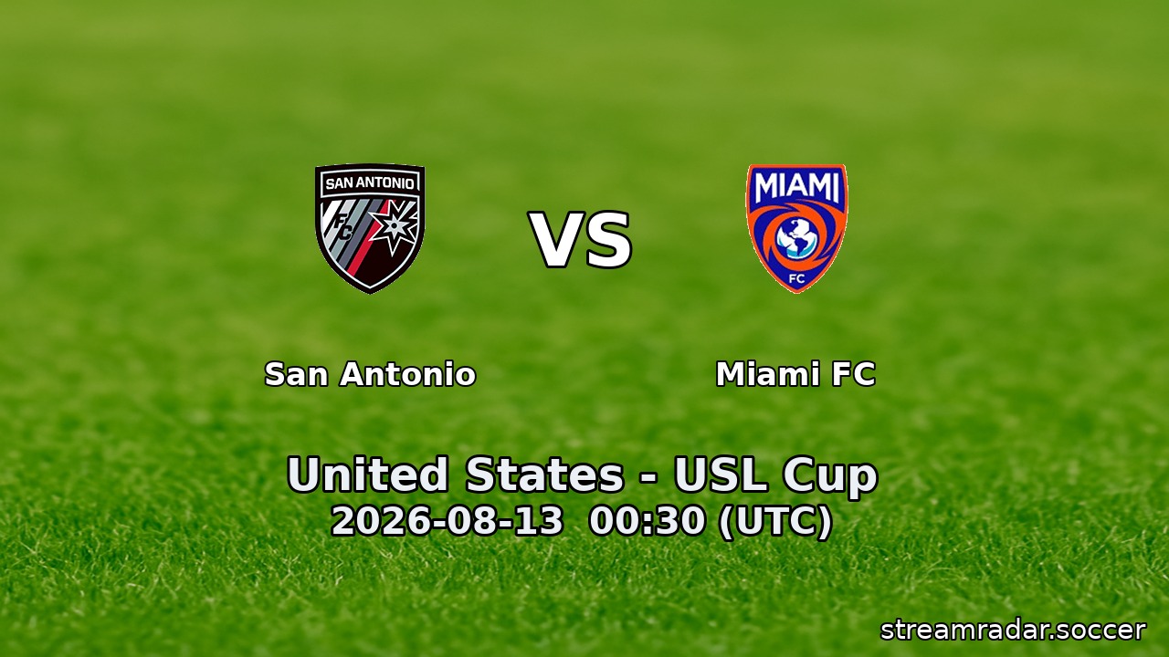 San Antonio vs Miami FC