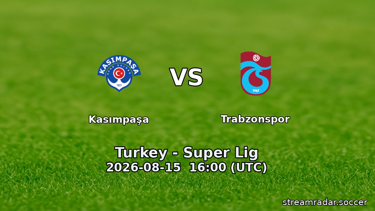 Kasımpaşa vs Trabzonspor
