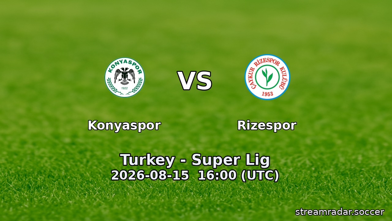 Konyaspor vs Rizespor