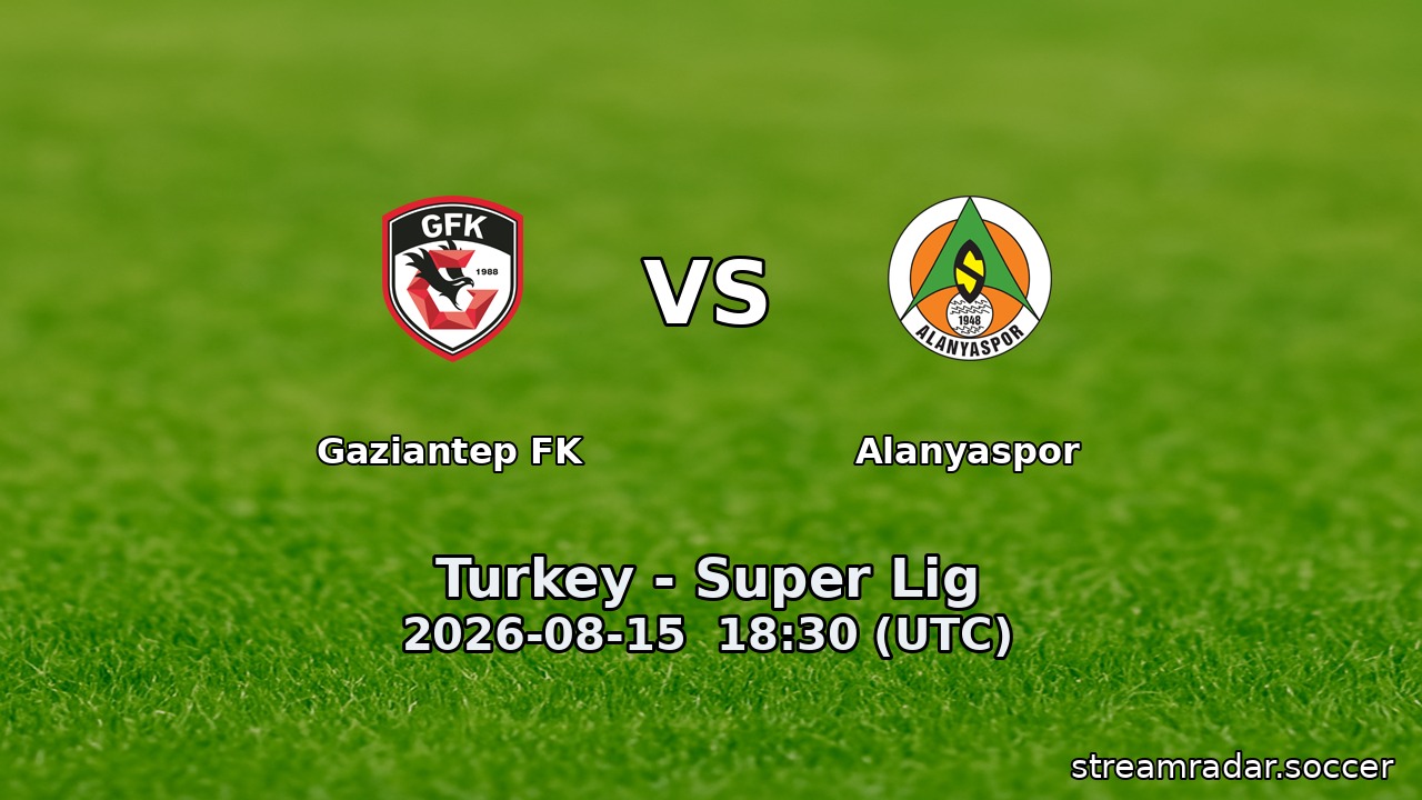 Gaziantep FK vs Alanyaspor