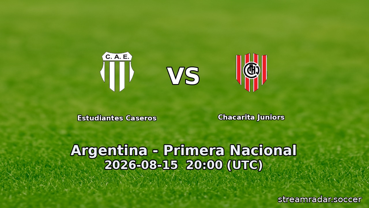 Estudiantes Caseros vs Chacarita Juniors