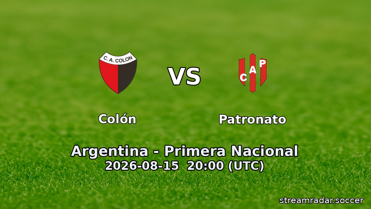 Colón vs Patronato