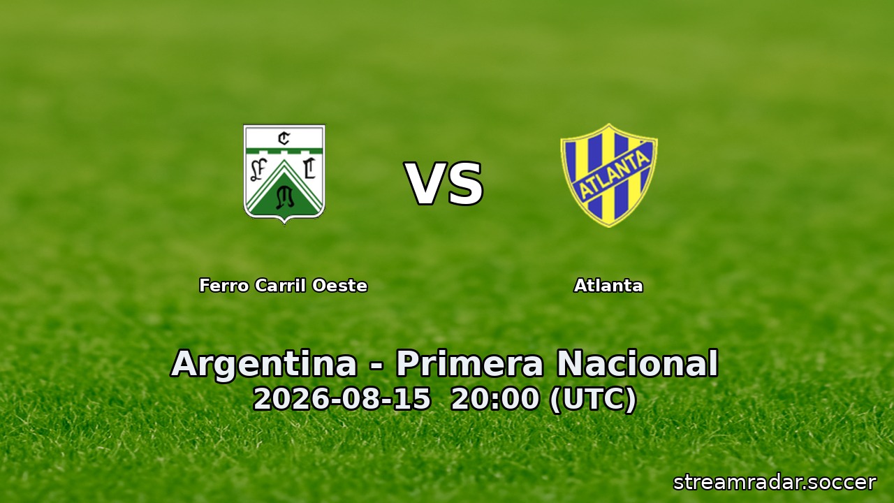 Ferro Carril Oeste vs Atlanta