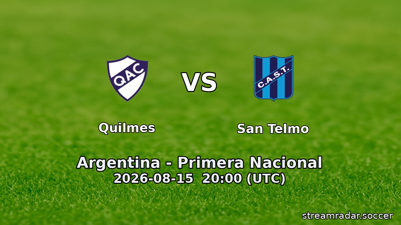 Quilmes vs San Telmo