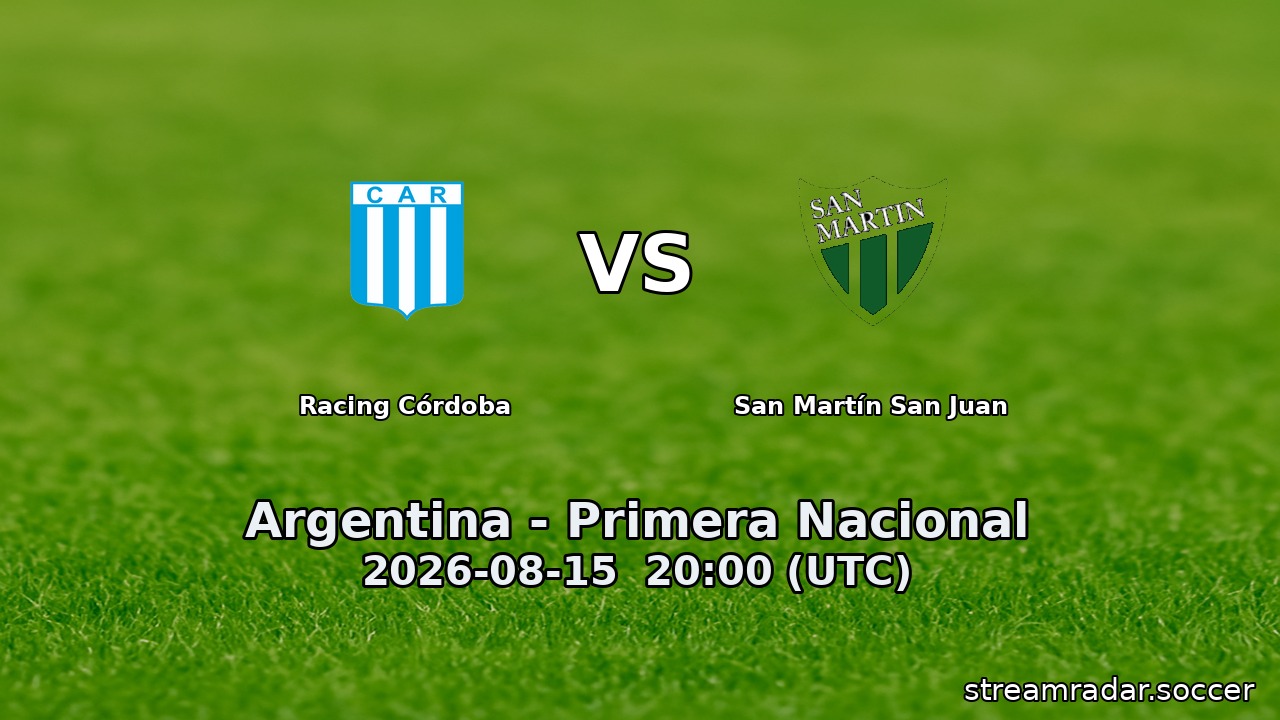 Racing Córdoba vs San Martín San Juan