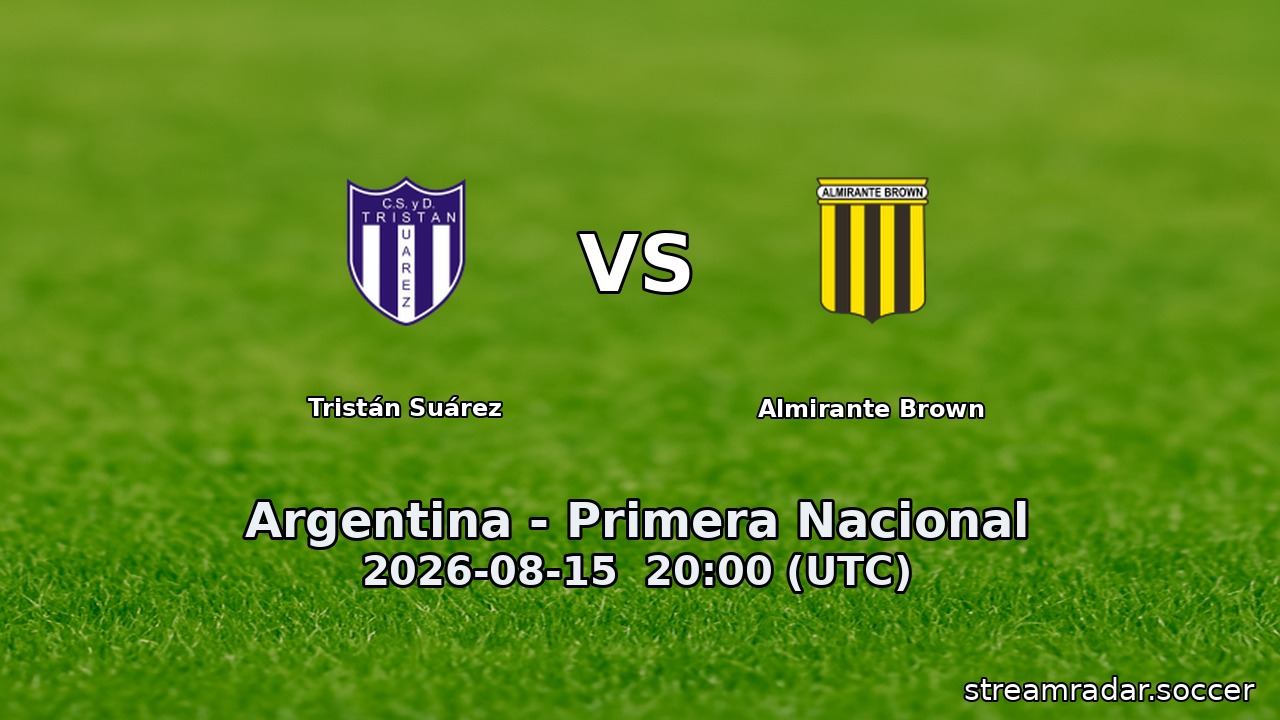 Tristán Suárez vs Almirante Brown