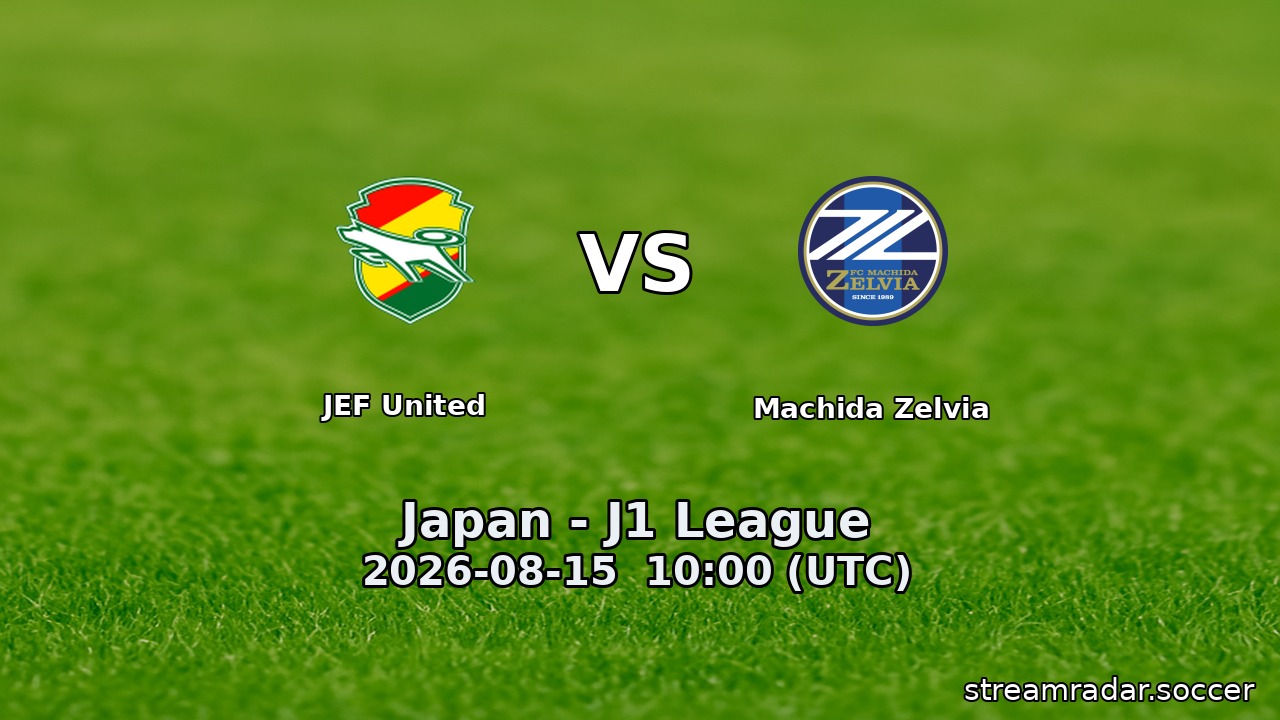 JEF United vs Machida Zelvia