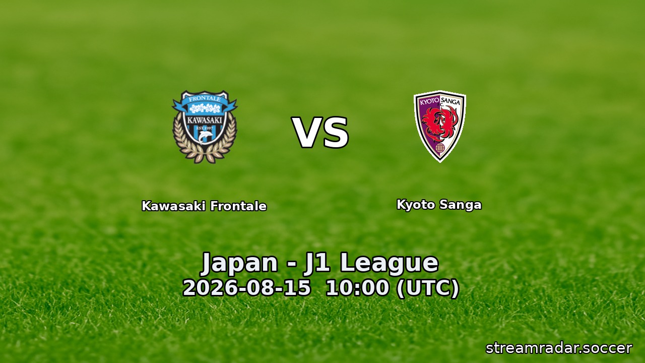 Kawasaki Frontale vs Kyoto Sanga