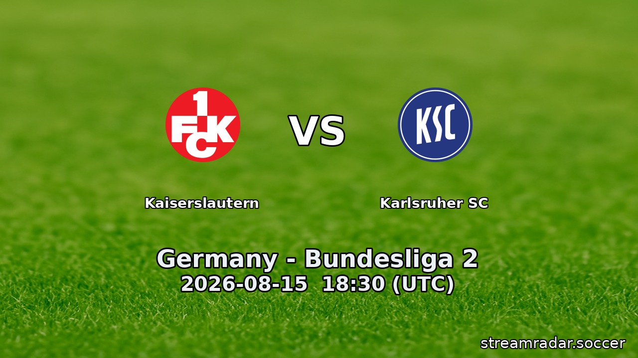 Kaiserslautern vs Karlsruher SC