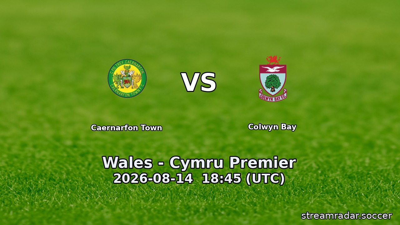 Caernarfon Town vs Colwyn Bay