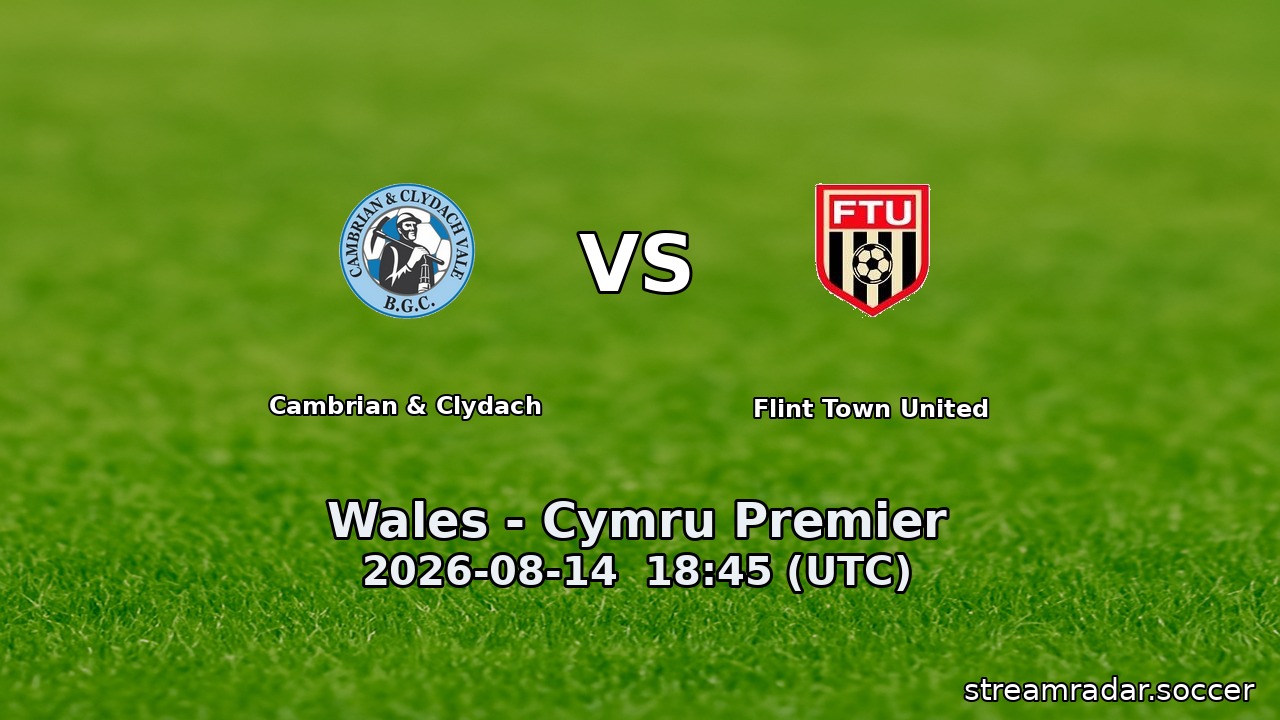 Cambrian & Clydach vs Flint Town United