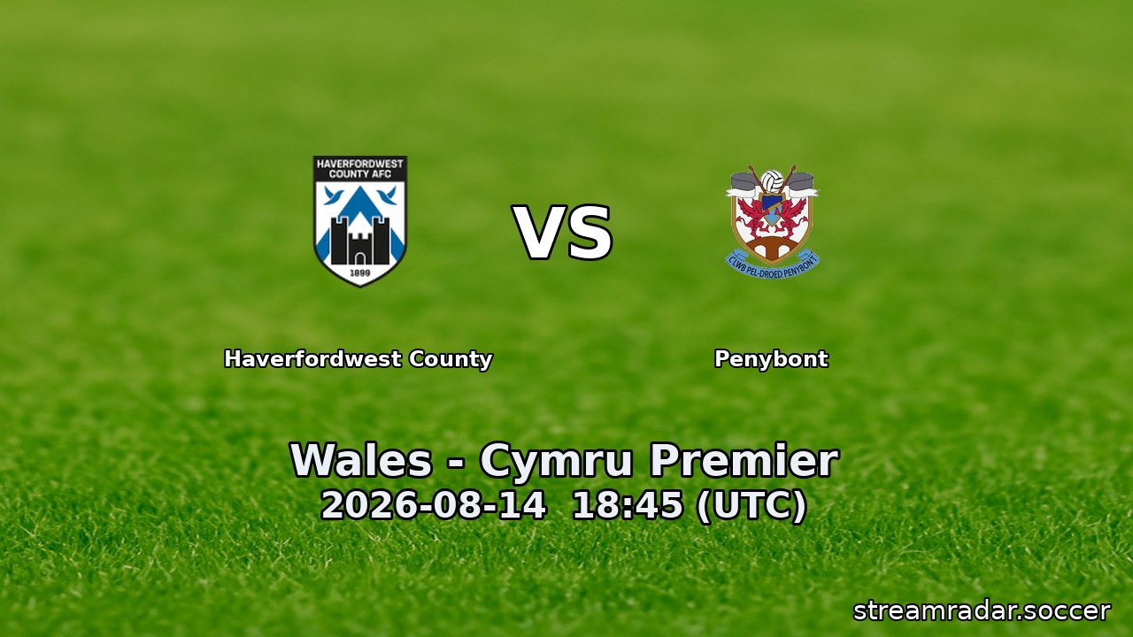 Haverfordwest County vs Penybont